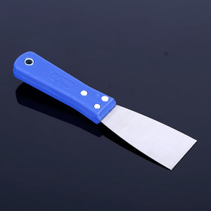 Stainless Steel <b>Putty</b> Knife Straight Blade Blue Handle Diy Tool For Painting And Scraping - Product Image 1