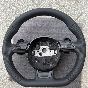 Volant en cuir M Sport personnalisé pour <span class=keywords><strong>audi</strong></span> A3 <span class=keywords><strong>V8</strong></span> A4 A5 A7 B8 C7 A6 C8 S3 Rs3 Rs7 <span class=keywords><strong>S5</strong></span> B9 S4 B8.5 SQ5 S4 B8.5 S3 - Product Image 1