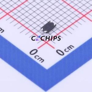 1TS026A-1200-0550-CT Tactile Switch SMD,1.6x2.6mm Switch Single Pole Single Throw Round Button 1.2N Vertical Mount - Product Image 2