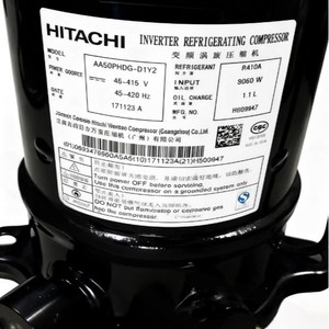 Hitachi Inverter Refrigerating Compressor AA50PHDG D1Y2 R410A 5060W Cooling Heating - Product Image 1