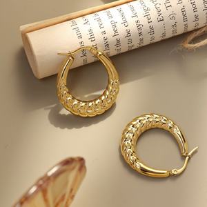 Bulk Custom Waterproof Stainless Steel <b>Earrings</b> 18k <b>Gold</b> <b>Plated</b> Fine <b>Earrings</b> Based <b>Earring</b> for Women Teen Girls - Product Image 6