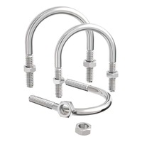Fujinrui U-Bolt en acier inoxydable 304 zingué M8*60, fixation spéciale ISO pour poignée de couteau, fixation par toggle, pour tuyaux d'eau et voitures