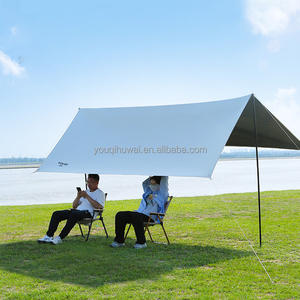 Venta al por mayor de carpas de lona refugio grande <span class=keywords><strong>sombra</strong></span> de picnic portátil personalizado camping mosca hoja dosel - Product Image 2