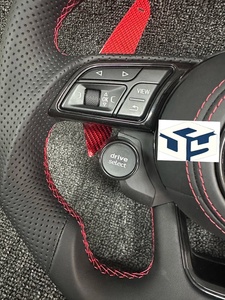 Volante Deportivo de Lujo en Fibra de Carbono y Cuero para Audi R8 TT <span class=keywords><strong>Mk2</strong></span>/Mk3 B8 RS TTS TTRS RS3-7 A3-A8 Q3-Q7, Serie 6, M4, X6 - Product Image 2