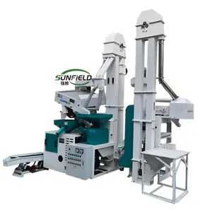 1 Ton Per Hour Automatic Compact Rice Mill Milling Machinery Rice Processing Machine In Philippines