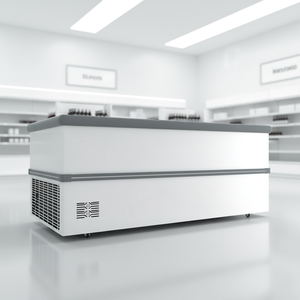 Congelador <span class=keywords><strong>Horizontal</strong></span> con Puerta Corredera de Vidrio de 450L, Congelador Tipo Isla para Supermercado, <span class=keywords><strong>Vitrina</strong></span> Refrigerada - Product Image 1