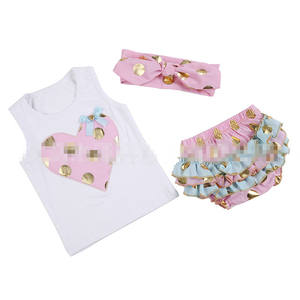Nouvel arrivage en ligne : Ensemble de 3 vêtements coréens pour bébés filles de 0 à 3 ans - Product Image 1