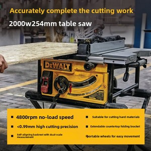   Scie à <span class=keywords><strong>table</strong></span> DWE7492 2000W 250mm, coupe 77mm, déplacement latéral 825mm, guide à crémaillère - Product Image 6