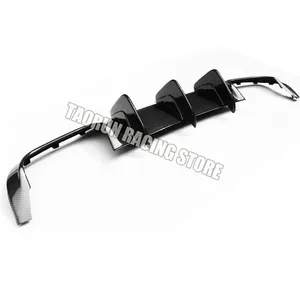Diffuseur de pare-chocs arrière en fibre de carbone avec grand <span class=keywords><strong>aileron</strong></span> pour Benz W204 C180 C200 C300 C63 4 portes et 2 portes Faceliftt 12-14 - Product Image 1