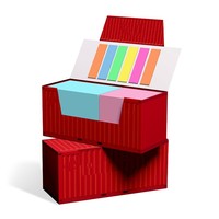 Desain Wadah Terlaris Kapasitas Besar Kertas Sticky Note Warna Dapat Disesuaikan Fitur Multifungsi untuk Perlengkapan Kantor