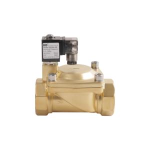zx204 series large flow 220V water gas two-position two-way internal thread brass normally open solenoid - Product Image 4