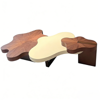 Ensemble de tables basses en bois massif, design moderne et créatif, pour salon, meubles de maison - Facile à nettoyer