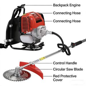 Decespugliatore Multifunzione a Benzina 2/4 Tempi con Zaino, <span class=keywords><strong>per</strong></span> Trattamento Bordo, Coltivazione e Taglio <span class=keywords><strong>Erba</strong></span> - Product Image 2