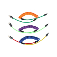 Venta al por mayor de aluminio Shell Super rápido USB a tipo C cargador de resorte retráctil Cable de datos compatible con Android
