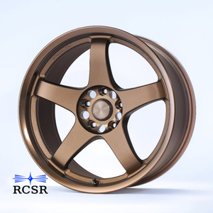 Jantes en alliage bronze à 5 branches de style TE37 classiques RCSR 15 <span class=keywords><strong>16</strong></span> 17 18 pouces 4x100 5x100 5x114.3 pour voitures JDM USDM - Product Image 5