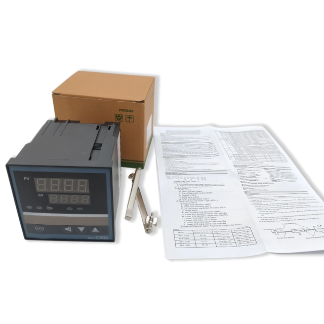 REX-C900 PID Digital Temperature Controller with Intelligent Temperature Control and Thermometer  110-240V Relay SSR Output