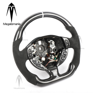 Volante de Fibra de Carbono Real con Alcántara para <span class=keywords><strong>Maserati</strong></span> GT GranTurismo Gran Cabrio Quattroporte, Volante con LED - Product Image 1