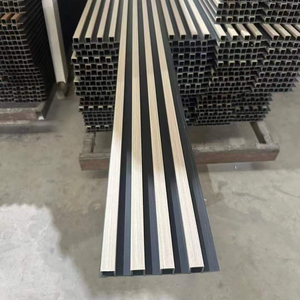 Panel Dinding PVC Modern Art Louver Dekoratif 3D untuk Interior, Panel Dinding Bambu untuk Latar Belakang TV, Panel Dinding WPC Motif Kayu Ramah Lingkungan - Product Image 5