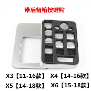 Pegatina de vinilo para coche BMW Serie 5, Serie 3, Serie 7, X3, X4, X5, X6, GT, cubierta para botón de elevalunas, autoadhesiva, ABS, rectangular - Product Image 5