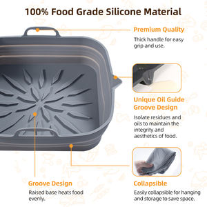 <span class=keywords><strong>Airfryer</strong></span> de silicona de grado alimenticio, bandeja para hornear, cesta, accesorios reutilizables para freidora de aire, revestimientos de silicona para freidora de aire para Ninja Tower <span class=keywords><strong>COSORI</strong></span> - Product Image 2