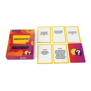 Thẻ trò chơi xã hội cho các cặp vợ chồng cuộc trò chuyện bên khuyến mãi màu sắc tuyệt vời phù hợp với hộp cá nhân Bộ nhớ tứ thẻ trò chơi