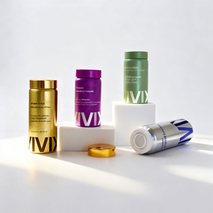 Botellas de Aluminio Vacías para Pastillas de 60ml-200ml, Grado Alimenticio, Selladas con Anillo, para Medicamentos, Cápsulas de Aceite de Pescado, Reutilizables, Serigrafiadas, Marca HSY - Product Image 1