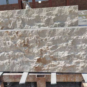 Baldosa <span class=keywords><strong>de</strong></span> <span class=keywords><strong>Piedra</strong></span> Caliza Beige Gem BYL010 con Cara Dividida <span class=keywords><strong>para</strong></span> Revestimiento <span class=keywords><strong>de</strong></span> Paredes Exteriores y Fachadas - Product Image 1