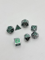 Vente en gros de dés de jeu polyédriques en métal personnalisés pour DND