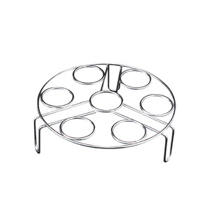 304 Stainless Steel Round <b>Steamer</b> Rack Egg Fish Cooking Rack Kitchen Pot Accessory - Product Image 1