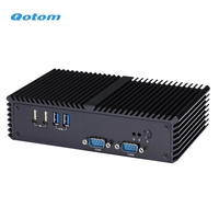 Mini PC de Escritorio Portátil con Procesador Core I5 Integrado de Doble Núcleo de hasta 2 GHz, Mini PC Sin Ventilador Qotom