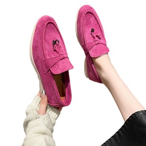 <span class=keywords><strong>Mocasines</strong></span> de <span class=keywords><strong>Mujer</strong></span> 2026 Otoño Nuevos Sólidos Duraderos Talla Grande Suela Blanda Sin Cordones Estilo Europeo Americano Casual Zapatos Planos de Punta Redonda - Product Image 5
