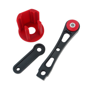 Support moteur Poyracing en aluminium rouge et noir pour Volkswagen Golf Jetta Audi A3 TT - Product Image 2