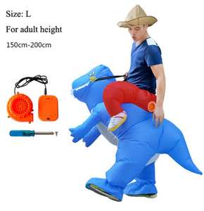 Costume <span class=keywords><strong>de</strong></span> carnaval <span class=keywords><strong>de</strong></span> vacances Costume <span class=keywords><strong>de</strong></span> dinosaure <span class=keywords><strong>TRex</strong></span> gonflable pour femmes Robe <span class=keywords><strong>de</strong></span> soirée amusante - Product Image 1