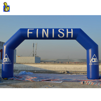 Arche de course gonflable avec impression de LOGO, Porte gonflable de haute qualité scellée/Ligne d'arrivée/Ligne de départ avec bannière suspendue