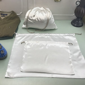 Bolsas de Satén con Cordón y Logotipo Personalizado, Bolsas de Tela Suave para Guardar Joyas, Bolsas de Regalo para Fiestas, Bolsas de Almacenamiento - Product Image 2
