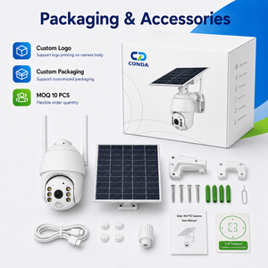 Cámara <span class=keywords><strong>de</strong></span> <span class=keywords><strong>Seguridad</strong></span> Celular 4G WiFi LTE con Energía Solar para Exteriores S10 Tuya con Panel Solar y Visión Nocturna en Color - Product Image 5