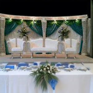 Latest Wedding Crystal Pillar Stgae Diamond Cut Pillar Stage Indian Wedding Pillar Stage New Hampshire Event Decor - Product Image 1