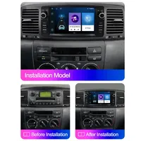 Autoradio Android pour Corolla E120 2003-2006, lecteur multimédia Carplay 7'', autoradio 2Din, navigation, aide au recul