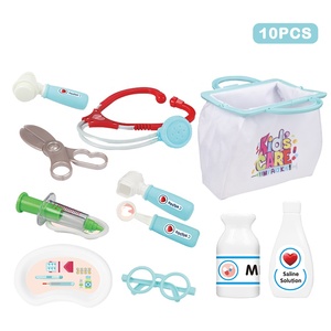 Set di 10 Giocattoli Educativi da <span class=keywords><strong>Dottore</strong></span> per Bambini, Strumenti Medici Finti e Pratica <span class=keywords><strong>Borsa</strong></span> Portaoggetti per Giochi di Ruolo e Apprendimento dell'Empatia - Product Image 4