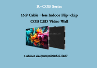 Écran LED COB ultra-fin à petit pas 600*337.5mm P0.9 P1.25 P1.53, panneau mural vidéo LED d'intérieur avec HDR10+ pour salle de contrôle