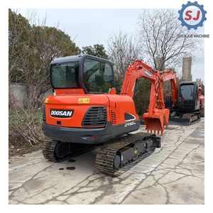 Used Doosan DX60 Mini Hydraulic Crawler Excavator 6Ton Digger Low Hours Original <b>Paint</b> Well Maintained Ready to Ship - Product Image 6