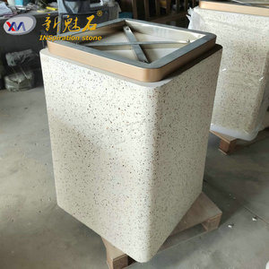 New Magic Stone Grc Fair Faced Concrete Flower <b>Box</b> Outdoor Landscape <b>Planters</b> High Performance Cement Imitation Stone - Product Image 1