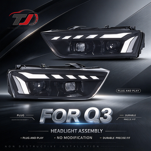 Faros Delanteros LED Mejorados para Audi Q3 2013-2018 con Luz de Giro DRL de Doble Lente - Product Image 1