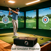 Supports de projecteur, supports de montage, supports de plafond, écran de projection, écran de projecteur intelligent 1080p DLP, home cinéma, simulateur de golf 3D