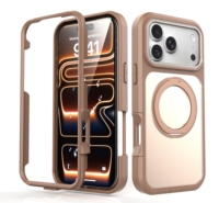 Étui de téléphone magnétique robuste et résistant pour iPhone 18 Pro Max et iPhone 17 Pro Max, coque de protection antichoc avec support