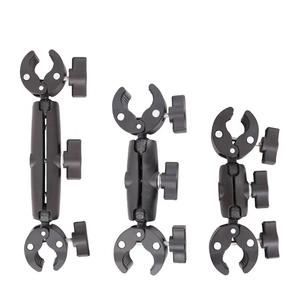 Pince universelle double tête pour moto, support de caméra sphérique, pince pour perche à selfie, accessoires de guidon de moto - Product Image 2