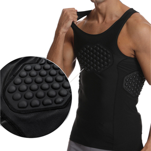 <span class=keywords><strong>Camiseta</strong></span> <span class=keywords><strong>de</strong></span> Compresión con Protección Deportiva para Adultos, Acolchado <span class=keywords><strong>de</strong></span> EVA, Protector <span class=keywords><strong>de</strong></span> Pecho, Espalda y Costillas, para Fútbol, Baloncesto, Protección Corporal - Product Image 3