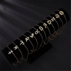 Elegante Stella Segno 12 Costellazione Della Collana Del Choker Catena D'oro Pendente di Fascino Collana Zodiaco - Product Image 6