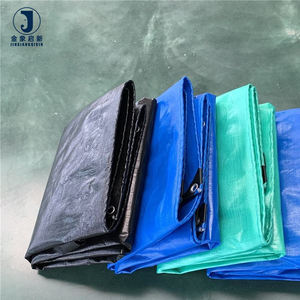 <span class=keywords><strong>Tissu</strong></span> de bâche enduit de PE personnalisé, résistant à l'eau, couverture de protection moyenne, camions, voitures, textiles de maison, industrie, tissé laminé - Product Image 2