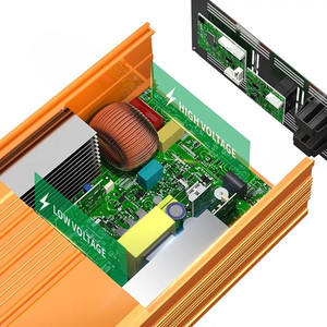 เครื่องแปลงไฟพลังงานแสงอาทิตย์ Xtester-5000W แบบ Pure Sine Wave สำหรับระบบออฟกริด กำลังไฟ 5kva 12v 48v ความถี่สูง 220V - Product Image 4